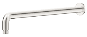 Mica Wall Shower Arm - 450mm - Curved - Brushed Nickel