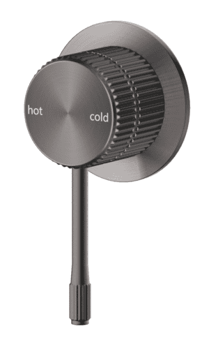 Mica Fluted Shower Mixer - Gunmetal