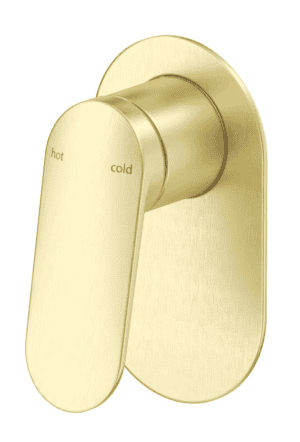Lantra Shower Mixer - Oval Plate - TRIM KIT ONLY- French Gold