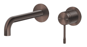 Mica Fluted Wall-Spout Combo - Dusk Bronze