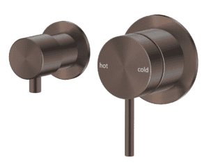 Mica Shower Mixer Diverter - Sideways - TRIM KIT ONLY - Dusk Bronze