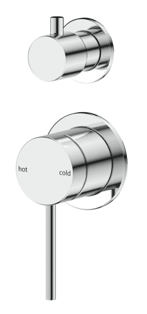 Mica Shower Mixer Diverter - 2P - TRIM KIT ONLY - Chrome