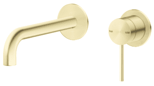 Mica Wall-Spout Combo - Curved Spout - 2P - TRIM KIT ONLY- French Gold