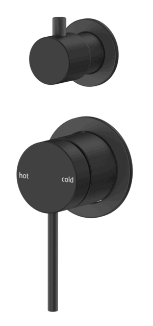 Mica Shower Mixer Diverter - 2P - TRIM KIT ONLY - Black