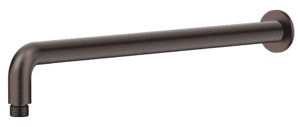 Mica Wall Shower Arm - 450mm - Curved - Dusk Bronze