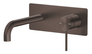 Mica Wall-Spout Combo - Curved Spout - 1P - TRIM KIT ONLY - Dusk Bronze