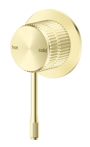 Mica Fluted Shower Mixer- French Gold