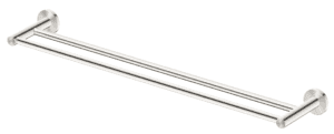 Mica Double Towel Rail - Brushed Nickel
