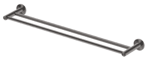 Mica Double Towel Rail - Gunmetal