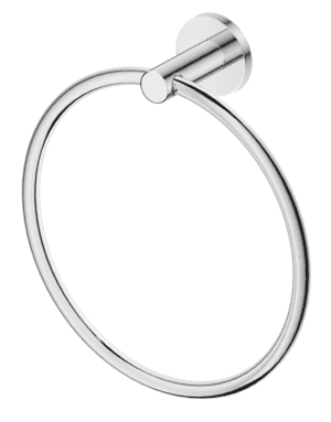Mica Hand Towel Ring - Chrome