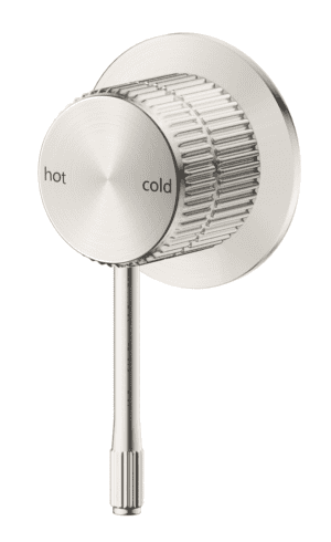 Mica Fluted Shower Mixer - Brushed Nickel