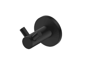 Mica Double Robe Hook - Black