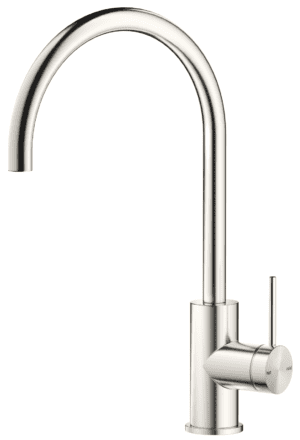Mica Gooseneck Sink Mixer - Brushed Nickel