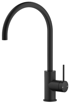 Mica Gooseneck Sink Mixer - Black