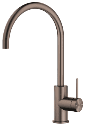 Mica Gooseneck Sink Mixer - Dusk Bronze