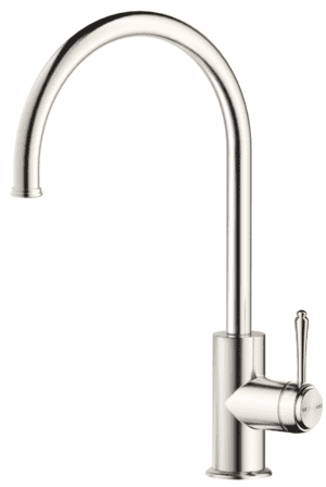 Mica Heritage Gooseneck Sink Mixer - Brushed Nickel