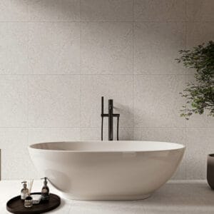 Limestone porcelain tiles 600x600 Silk finish Light Grey