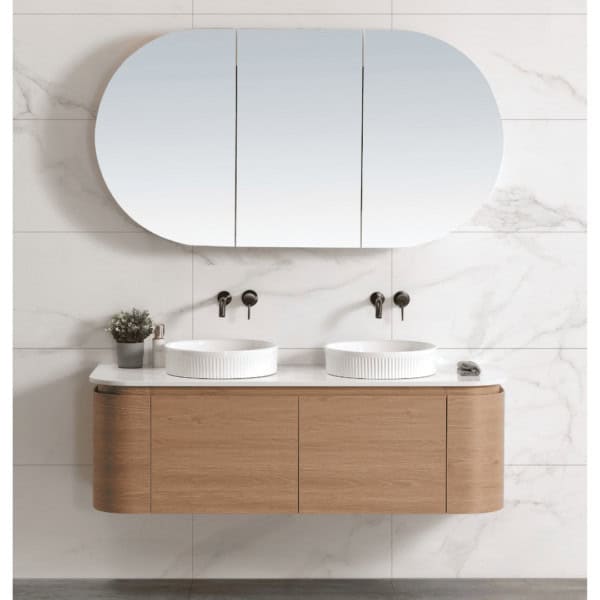 Double bowl bathroom vanity for a modern Australian bathroom