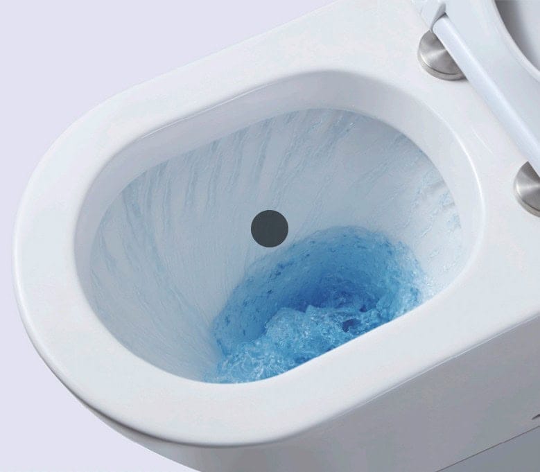 Tornado flush toilet in a modern Australian bathroom