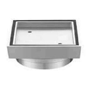 115 x 115mm tile insert shower grate chrome