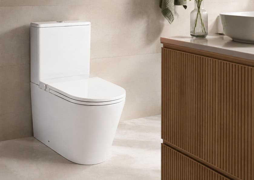 Smart Toilet with heated bidet seat in a modern Australian bathroom