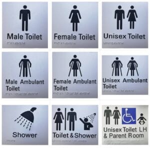 Mobi Care Braille & Tactile Disability Signs