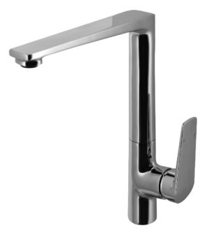 EXON Sink Mixer in Chrome with a square flat spout