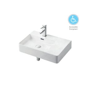URBANO Wall Hung Basin with Brackets WB 6141W/L-II