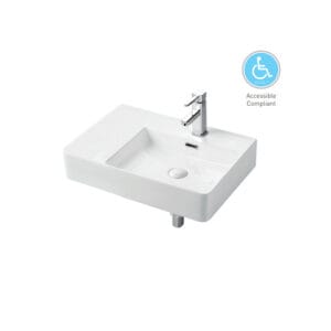 URBANO Wall Hung Basin with Brackets WB 6141W/R-II