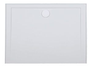 SMC Shower Base 1200 x 900mm in white, one-piece moulded shower floor