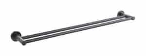 Tiara 750mm Double Towel Rail in Gunmetal