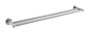 Tiara 750mm Double Towel Rail in Brushed Nickel